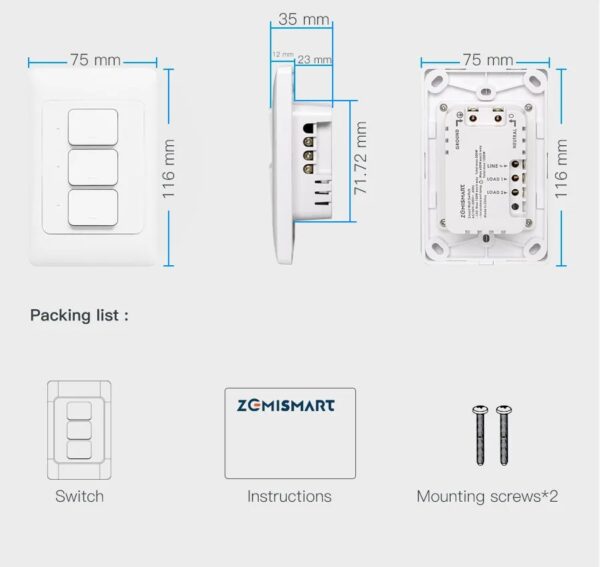 Interruptor de Luz de Pared - Imagen 3